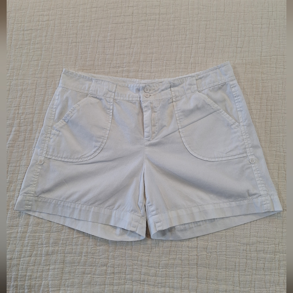 Calvin Klein Jeans Women's White Cargo Shorts